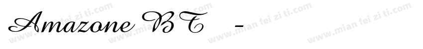 Amazone BT 常规字体转换